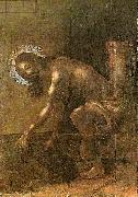 Diego de Carpio Christ gathering his clothes after the Flagellation oil painting